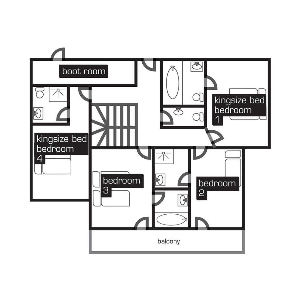 Chalet Sophie La Tania Floor Plan 2